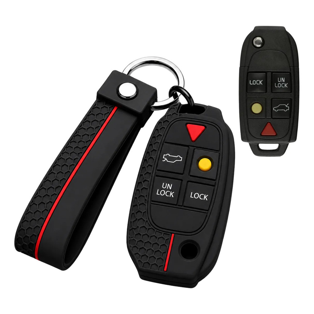 Capa Chave Premium Volvo S60 S80 Xc70 Xc90 V70 Silicone Luxo