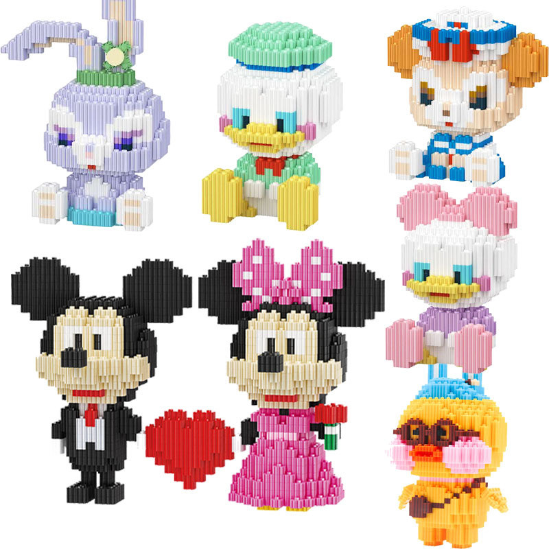 Compatível com Lego diamante educacional das crianças Mini blocos de construção de partículas montagem quebra-cabeças or