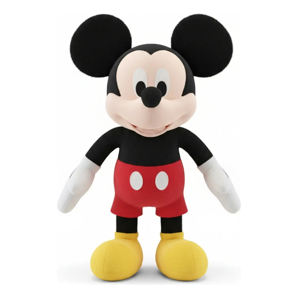 Boneco Ursinho Pelúcia Mickey Disney 50cm Antialérgico Brinquedo Tamanho Grande Decorativo Infantil Disney Mickey Mouse