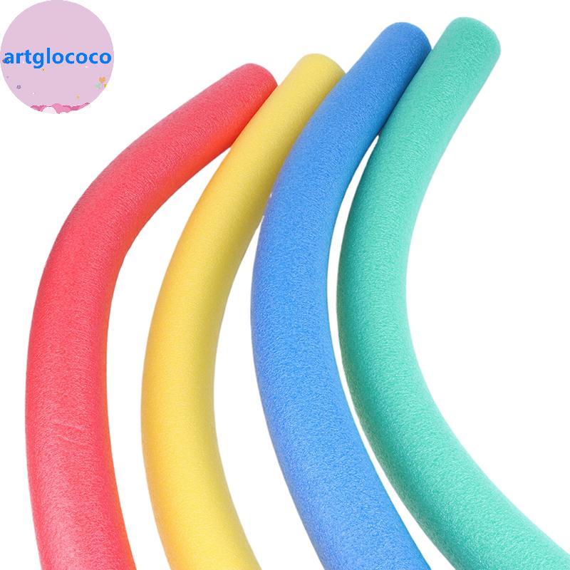 Artglococo 1Pc Cor Aleatória Piscina Espuma Macarrão Float Aid Swim Noodles Anel Flutuabilidade Sti Para Treinamento Ini