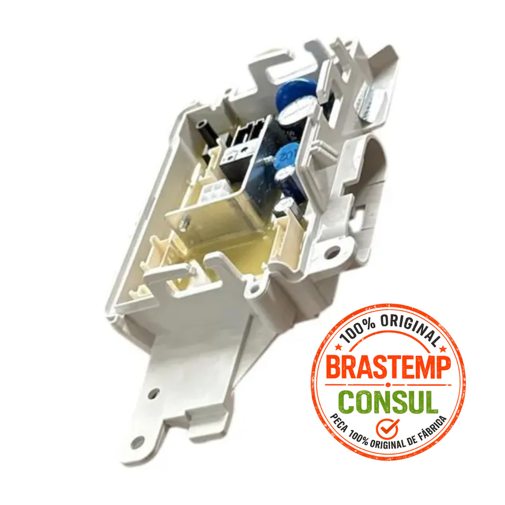 PLACA DE POTÊNCIA LAVADORA 13KG 127V CONSUL/BRASTEMP ORIGINAL - BWK13AB - BWK13A9