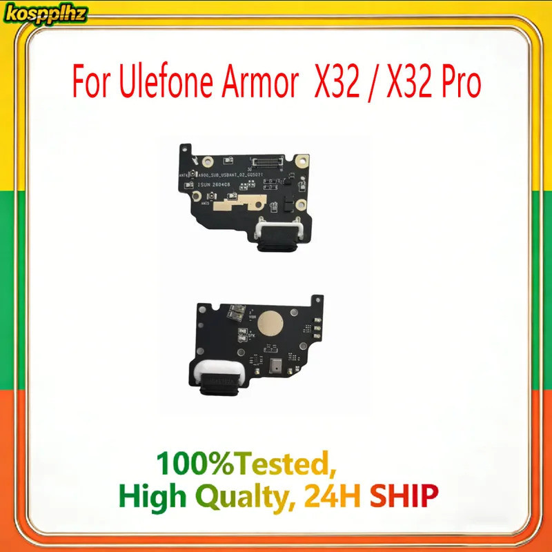 Para Ulefone Armadura X32 X32 Pro Placa USB Doca De Carregamento Conector Peças Reparo Do Telefone Móvel