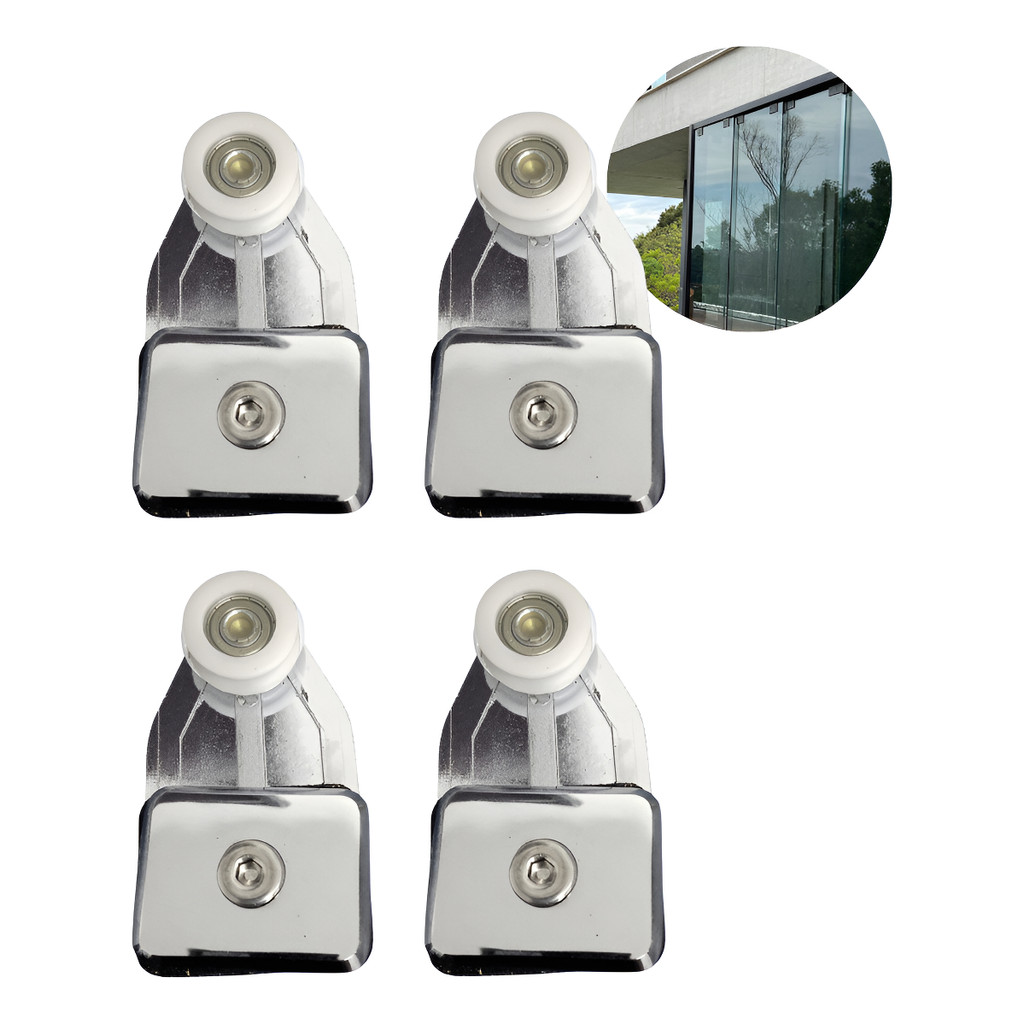 Kit 4 Unid Carrinho Mini Porta Correr Roldana Côncava 1126mc
