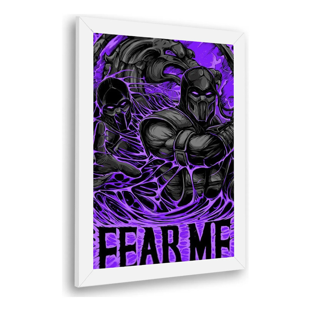 Quadro Decorativo Mortal Kombat Noob Saibot Decoração Parede