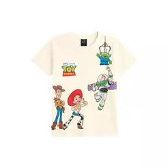 Camiseta infantil unissex Toy Story em meia malha Brandili