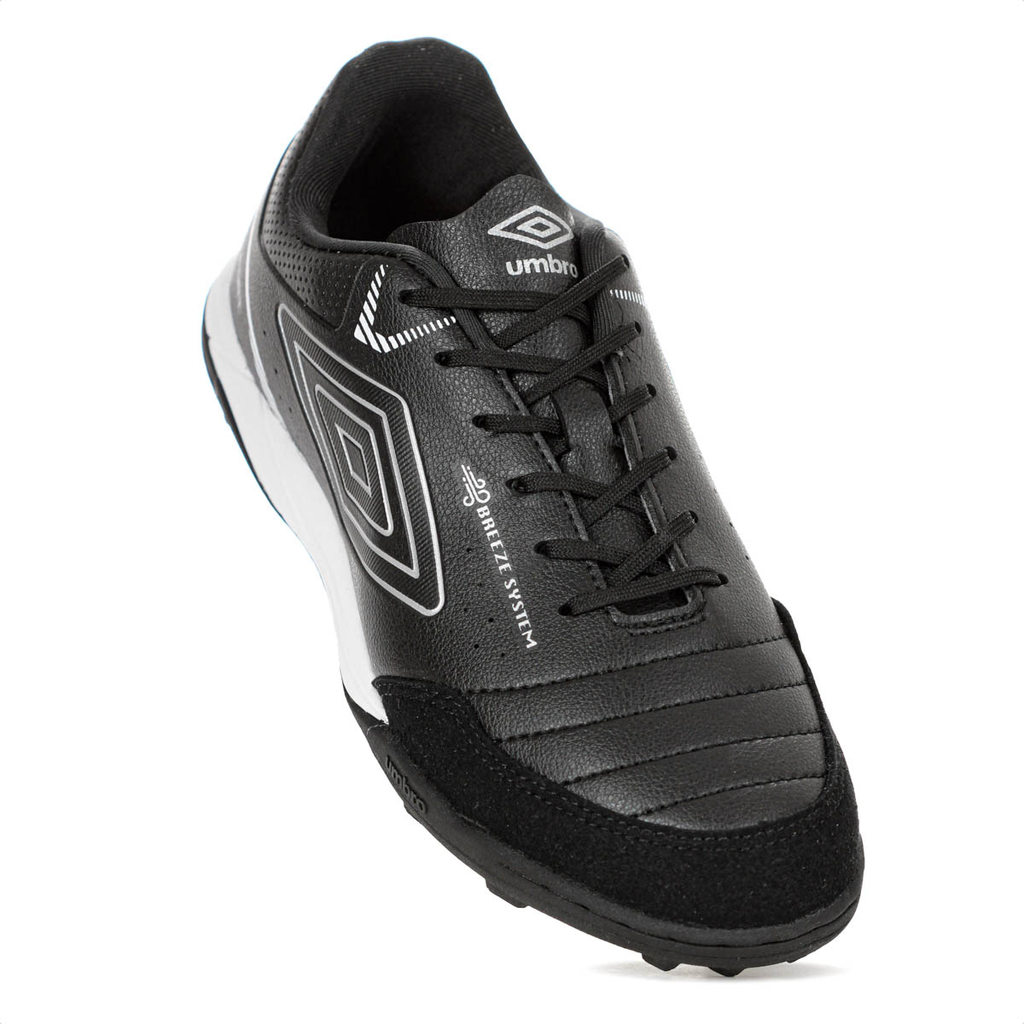 Chuteira Umbro Society Neo Comfort Preto e Branco - Masculino