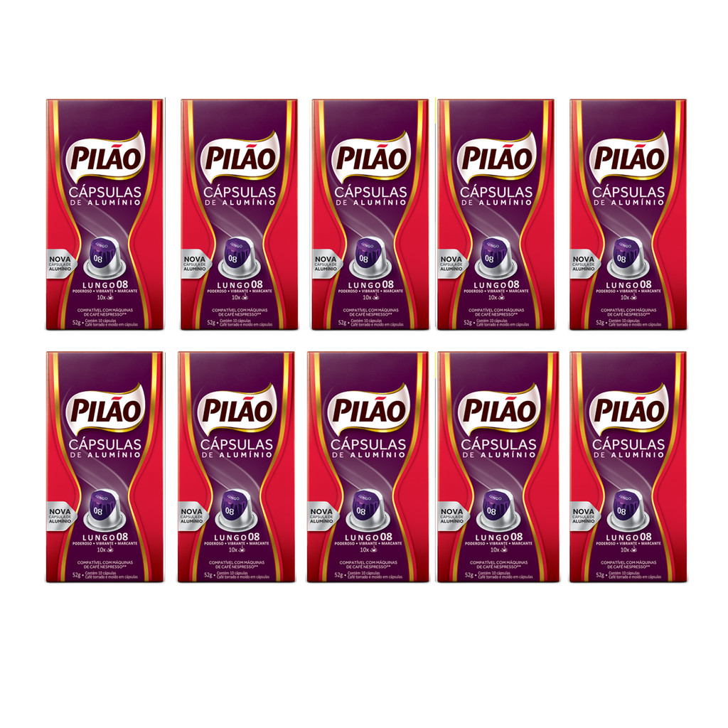 Kit Cápsulas de Café Pilão - 100un