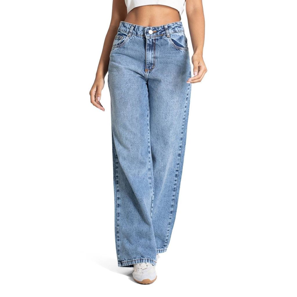 Calça Jeans Sawary Wide Leg Petit - 283495
