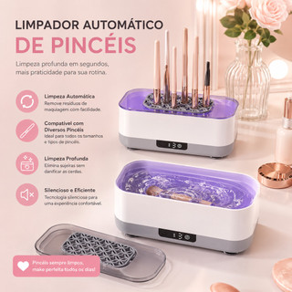 Máquina de Limpeza Ultrassônica Portátil USB 3 Modos para Óculos, Joias, Relógios e Acess…