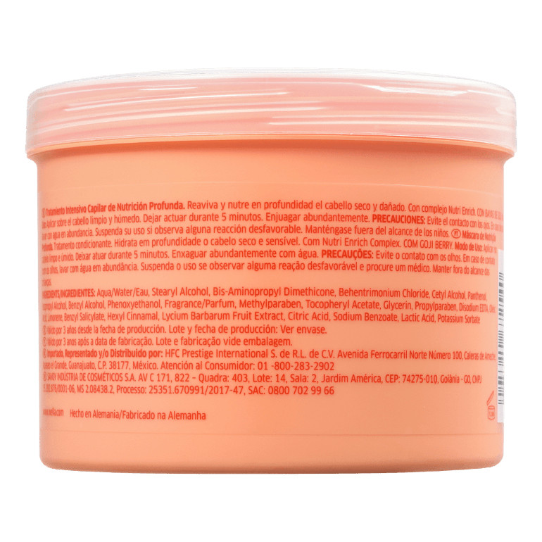 Máscara Wella Invigo Nutri-enrich Nutrição Profunda 500ml · foto 2