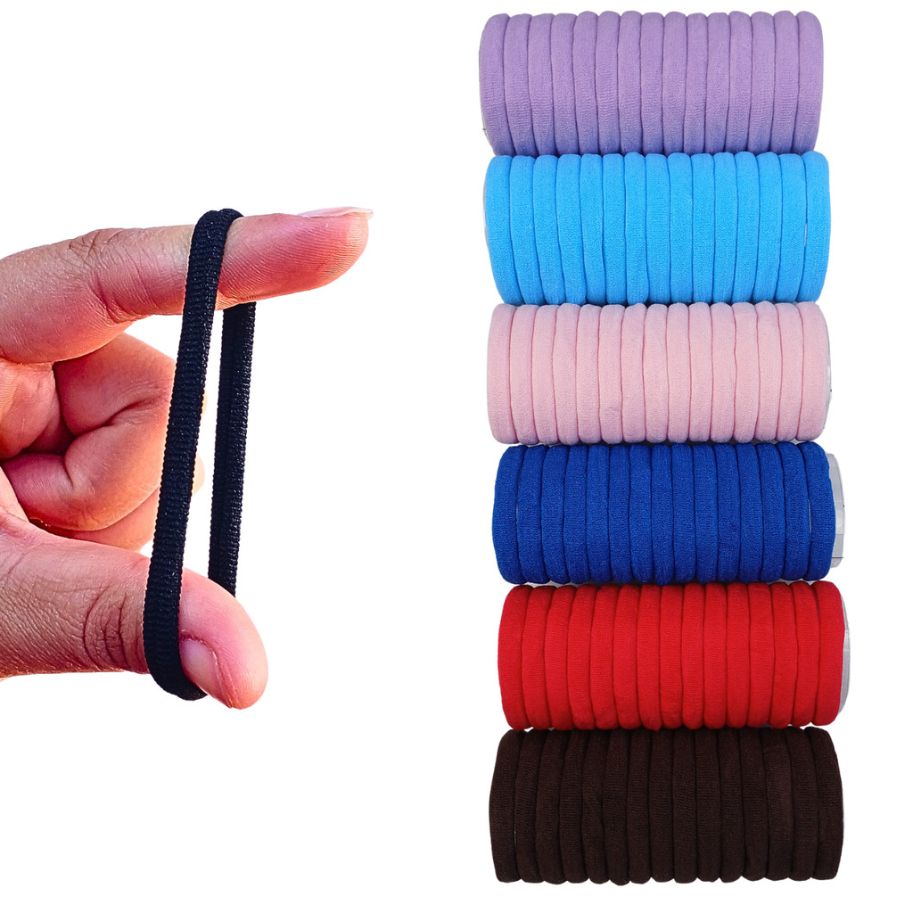 Xuquinha 100 pçs elástico chuquinha/ Rabicó de Cabelo colorido Adulto Infantil Criança
