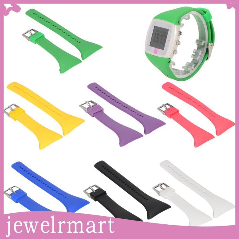 [Jewelrmart] Pulseira De Relógio De Silicone Macio Para Monitor De Frequência Cardíaca Polar FT4 FT7 Preta