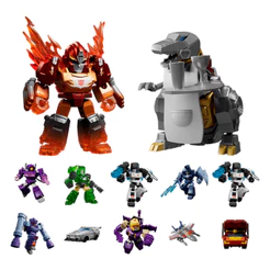 Boneco Articulado Montável Blokees Transformers Defender 04 Tyrants Fury Colecionável Model Kit