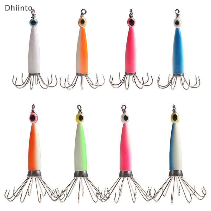 [Dhiint] Gancho De Lula Estilo Em Forma De Guarda-Chuva Com Olhos De Peixe Manga-Polvo Isca Jig De Pesca Mar Profundo Co