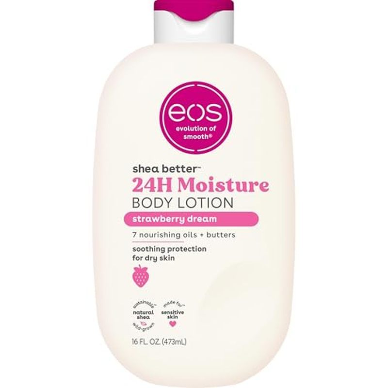 Eos Shea Better Body Lotion Vanilla Cashmere , Hidratante 24 Horas Para Cuidados Com A Pele , Leve & amp ; Não Gorduroso