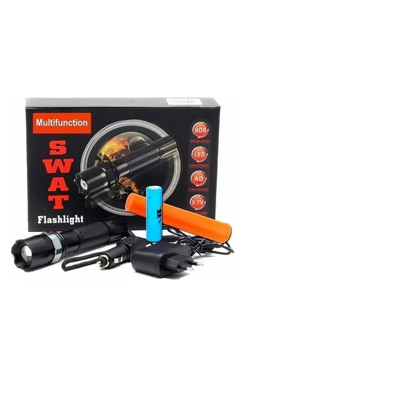 Lanterna Tática Led Police Swat Profissional Sos