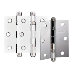 Dobradiça Pado Sm 3025 Com Rolamento Aço Escovado Porta 3 Peças