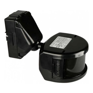 Sensor De Presença Frontal Externo Preto (180°) Exatron