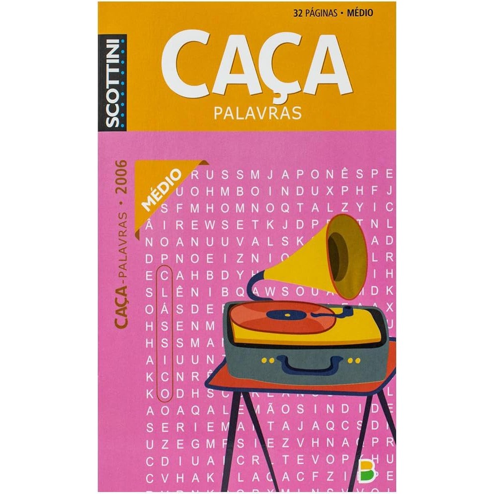 Scottini Caça-palavras com 32 pág | N.2006 | Médio