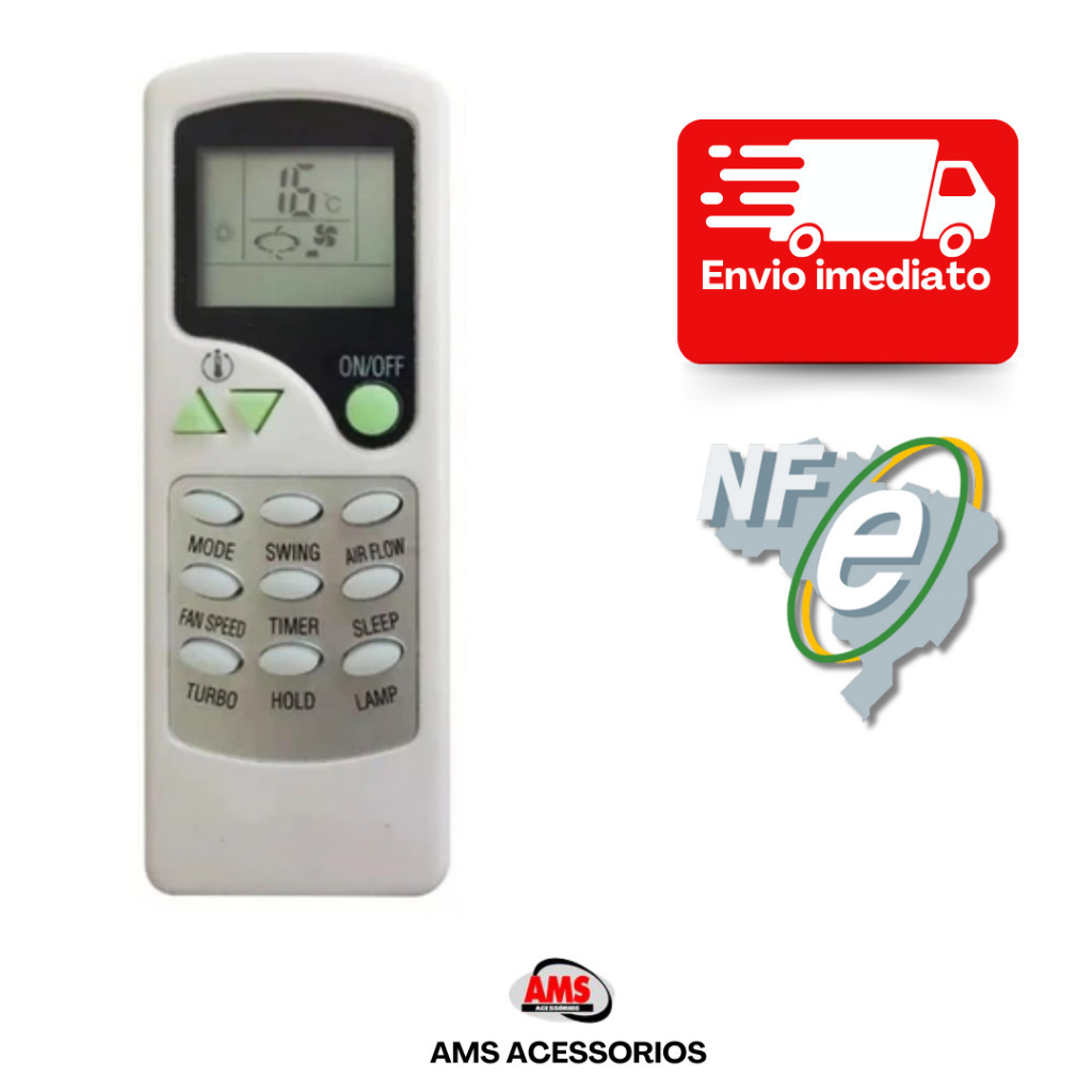 Controle Remoto Ar Condicionado Elgin ZH/LT-01