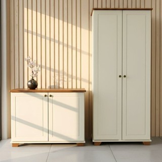 Kit 2 Peças Armários Multiuso Pés e Tampo em Madeira Maciça Ananda CabeCasa MadeiraOriginals em Oferta na Shopee