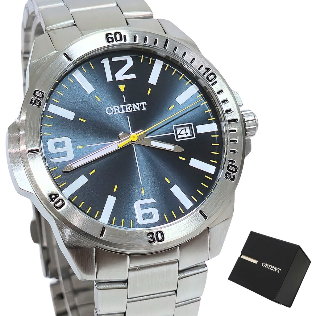 Relógio Orient Masculino Analógico Prateado MBSS1394 D2SX em Oferta na Shopee