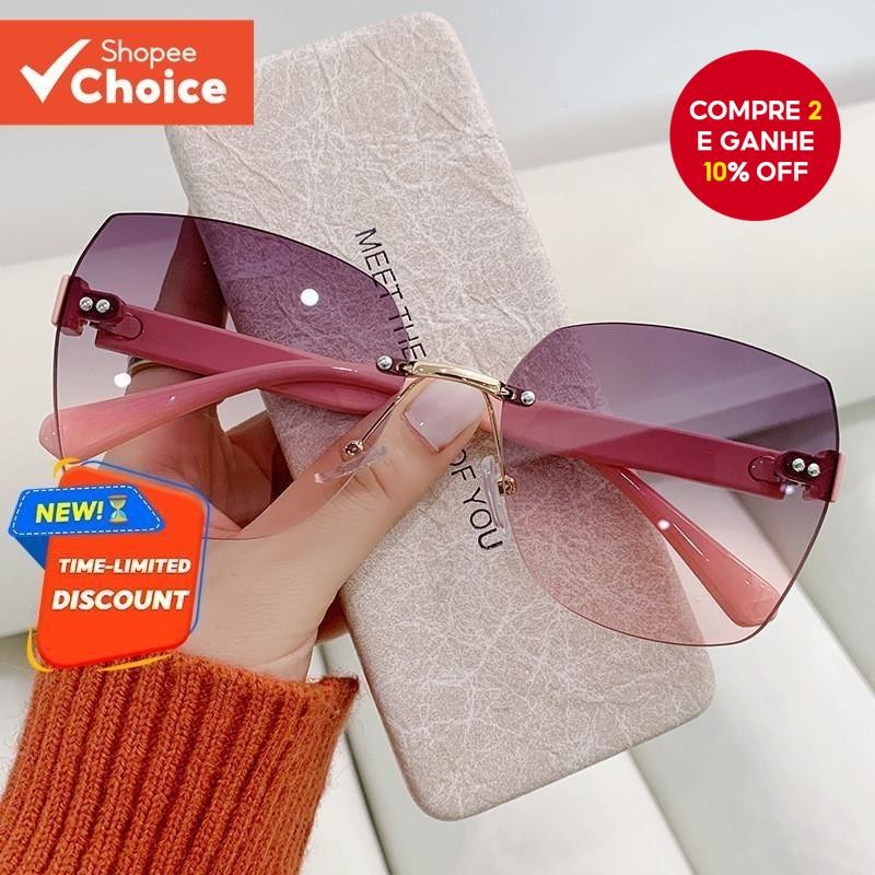 Óculos De Sol Estéticos Para Mulheres/Homens 2025 Novos Cor UV400 Da Moda