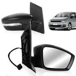 Par Retrovisor Fox 2010 2011 2012 2013 2014 Elétrico Com Pisca Texturizado