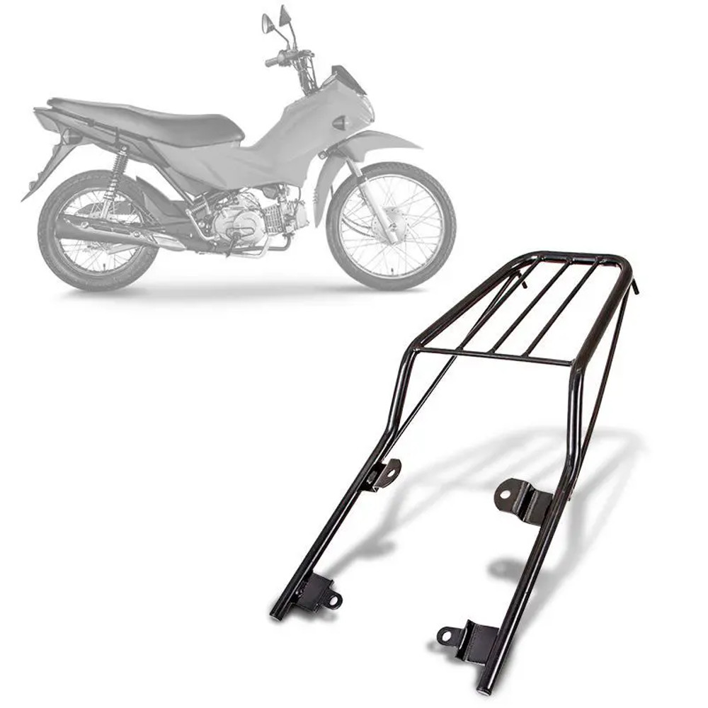 BAGAGEIRO POP 110I 2016 (PRO TORK) MOD SANSAO PRETO BA-166HP em Oferta na Shopee