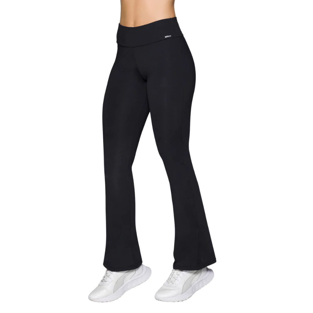 Calça Legging Flare Sport Academia Selene Sem Transparência Leg Sem Costura Legue Academia Fitness