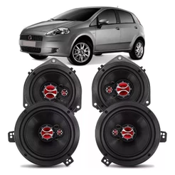 Kit Alto Falantes Fiat Punto 2008 A 2018 240w Rms - Kf.036 Foxer