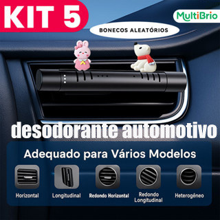Kit 5 Cheirinho Para Carro Aromatizador Ar Condicionado Perfume Aroma Purificador de Ar