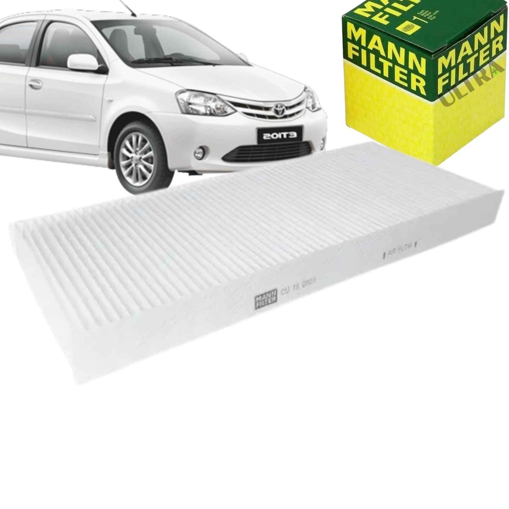 Filtro Ar Cabine / Condicionado Toyota Etios - 1.3 / 1.5 - Hatch / Sedan (MannFilter CU13002/1)
