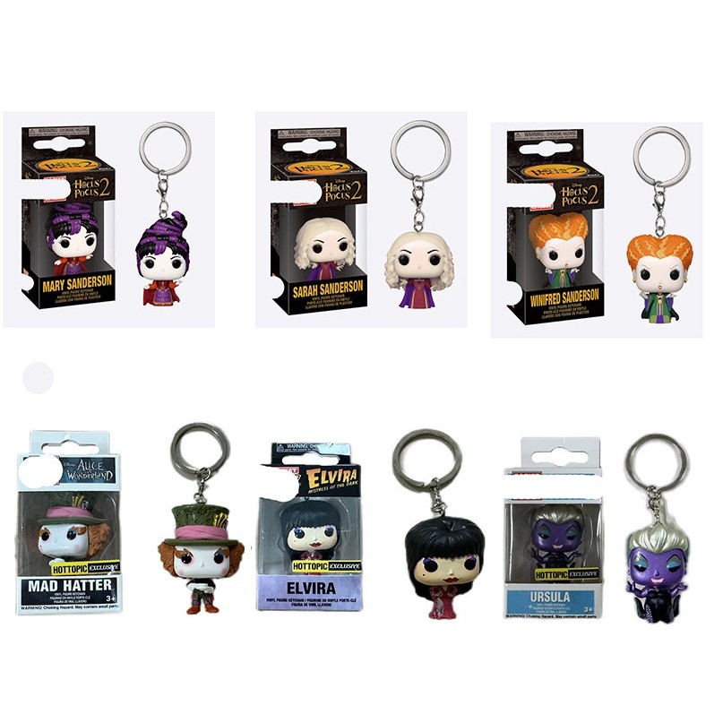 pop Hocus Pocus winifred Elvira Mad Hatter Mary Usula Sarah Chaveiro Pingente em Oferta na Shopee