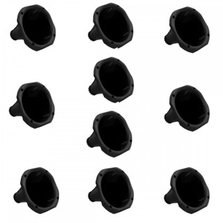 kit 10 Cornetas Preta de Plástico Tamanho Curto Para Driver em Oferta na Shopee
