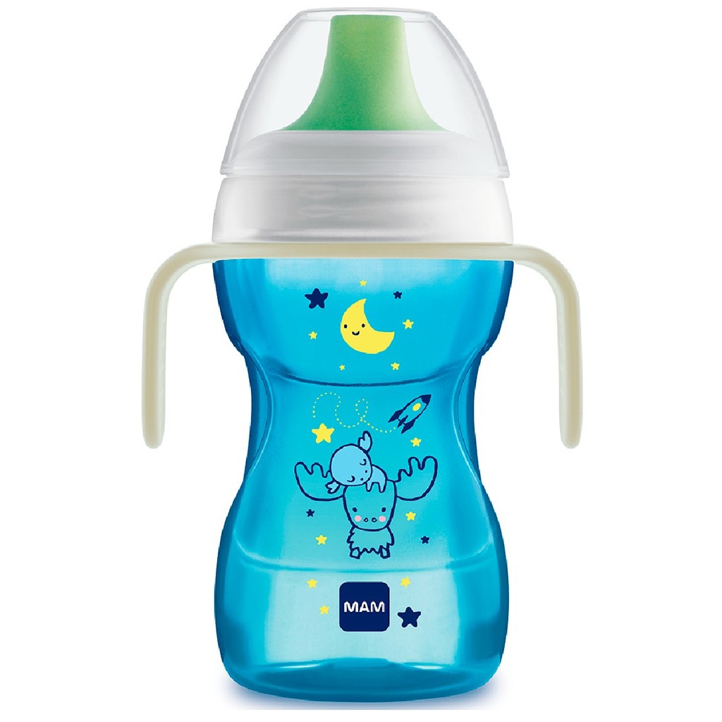 Copo de Transição infantil Fun To Drink  270ml Azul - MAM em Oferta na Shopee