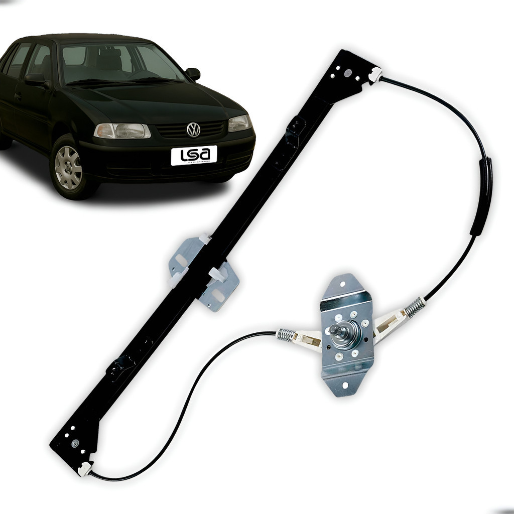 Máquina de Vidro Manual VW Gol G3 G4 2P 2001-2014, Porta Dianteira Direito Custo-Benefício Funcionamento Silencioso