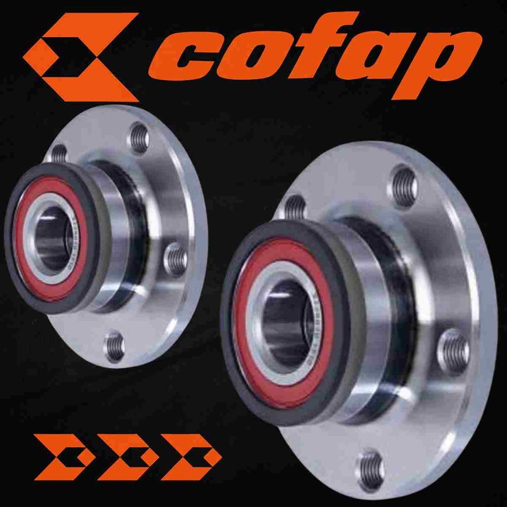 Par Cubo Roda Traseiro Fox Polo SpaceFox CrossFox 1.0 1.6 2.0 Original Cofap Com ABS 5 Furos 05 a 14