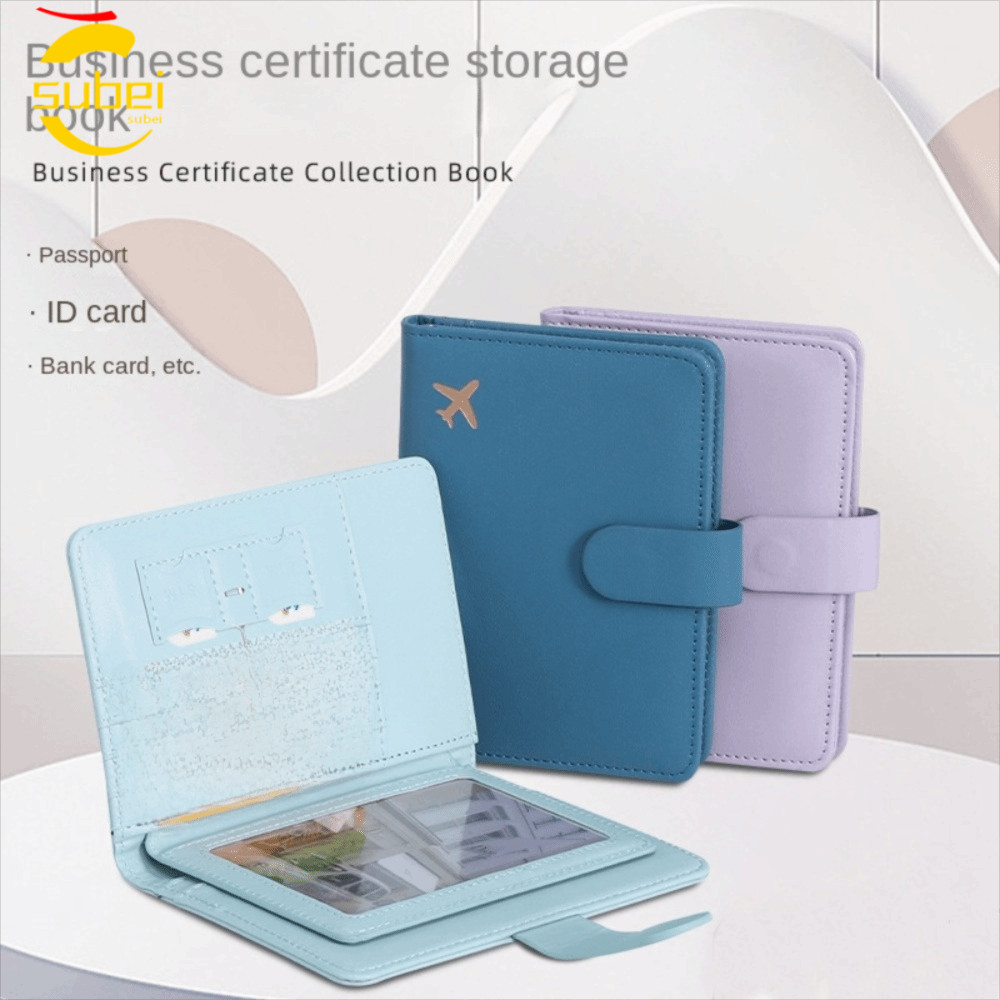 Capa Para Passaporte SUBEI RFID , Clipe Multifuncional Criativo , Bolsa Com Vários Cartões De Couro PU Viagem em Oferta na Shopee