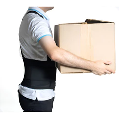 Cinta Ergonômica Reforçada Ajustável Proteção Coluna Lombar Abdominal Velcro Obras Construção Civil.