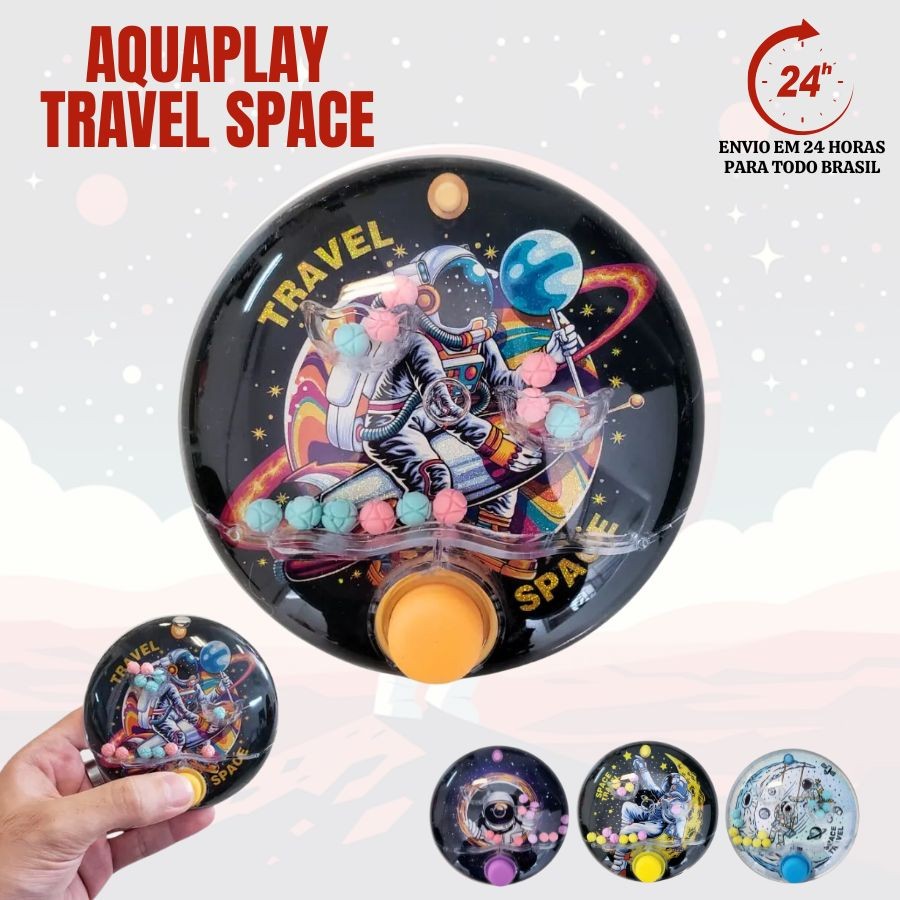 Brinquedo Water Game Aqua Play Jogo Retro Astronauta Brinquedo Jogo de Argolas