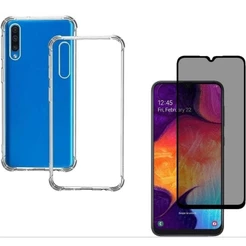 Capa Capinha Anti Impacto Compatível Com Galaxy A50 E/OU Película 3D Privacidade