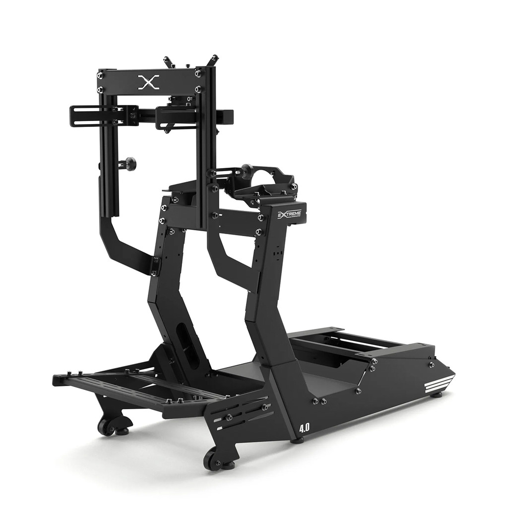 Simulador de Corrida Cockpit Extreme 4.0 Estação Plus Monitores de até 57" Banco Concha P1 e Estrutura em Aço Carbono