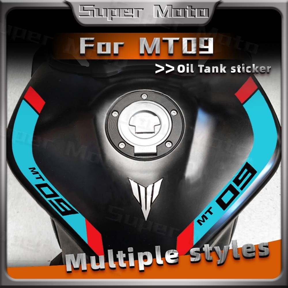 Decalques Curvados Para Tanque De Motocicleta , Logotipo Decorativo , Acessórios À Prova D'água Yamaha MT09 MT-09 SP FZ0
