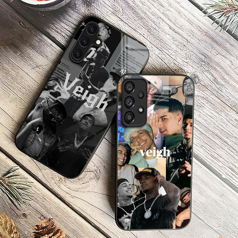 Veigh 02 Capa De Telefone De Vidro Para Samsung Galaxy A14 A16 A30 A22 A32 A33 A15 A35 A42 A55 A56 4G A52 A53 A54 A70 A7