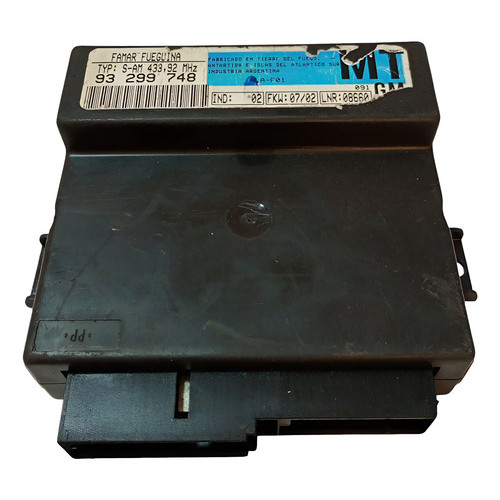 Modulo Conforto Alarme Astra Zafira 99 05 06 07 08 93299748