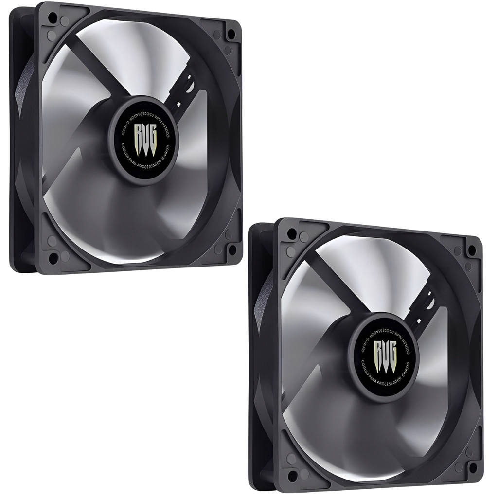 Kit Com 02 Cooler Fan Ventoinha Gamer 120mm Silencioso Gabinete