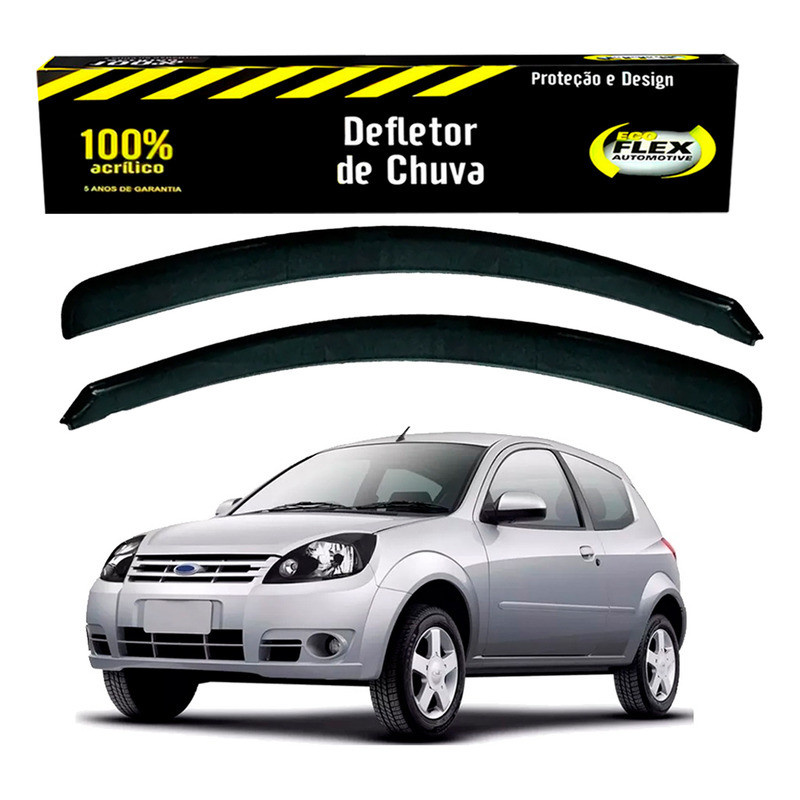 Jogo Calha Defletor Chuva Ford Ka 1.0 1.6 2007 A 2011 em Oferta na Shopee