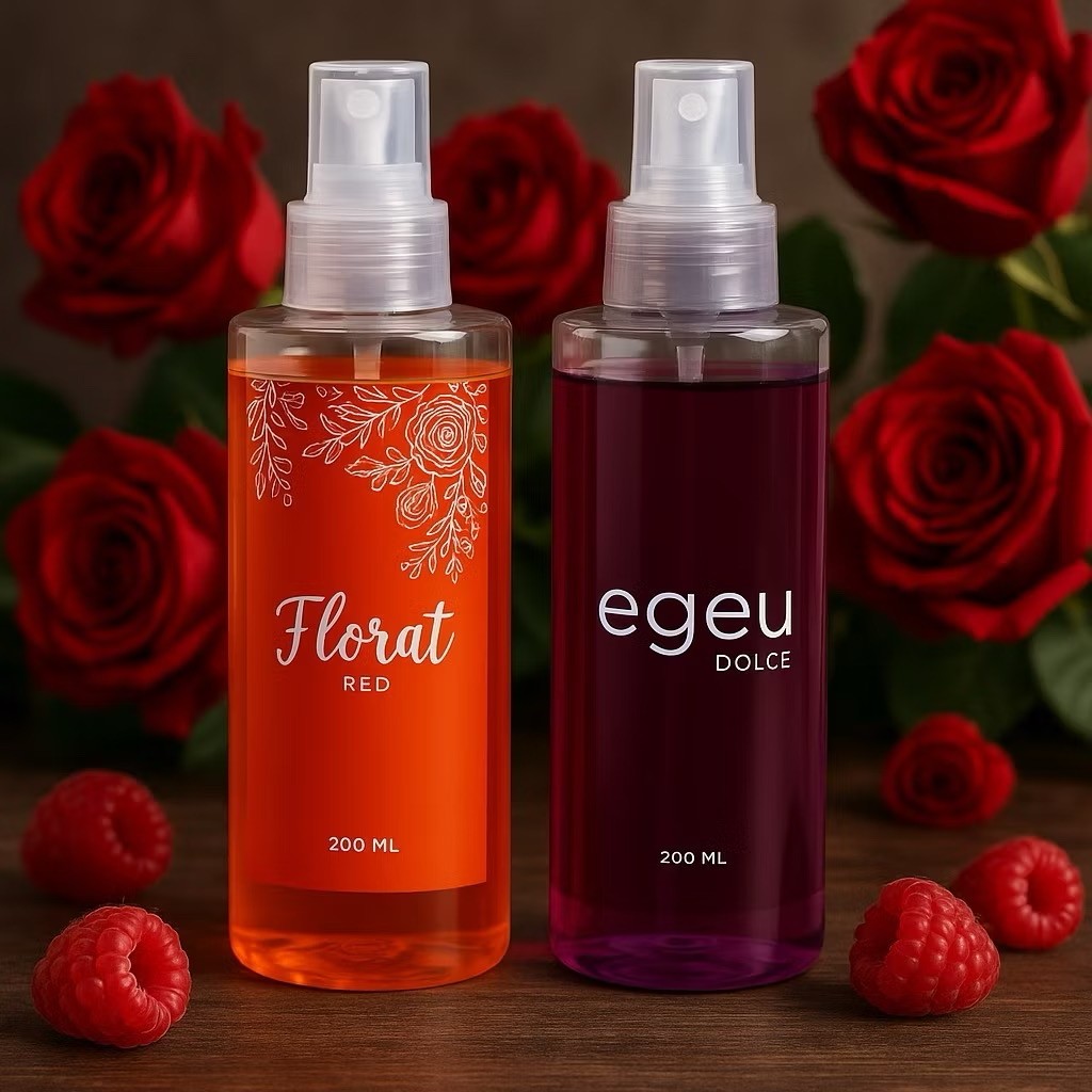 Florata Red + Dolce Feminino Body Splash 200ml cada em Oferta na Shopee