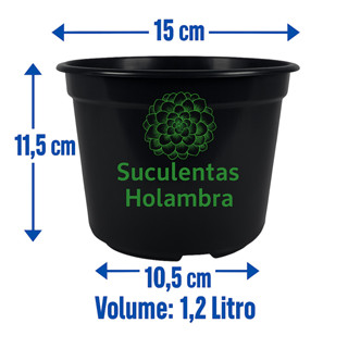 Kit 75 Vasos Pote 15 - REFORÇADO Cor Preta Para Rosa Mudas Plantas em Oferta na Shopee